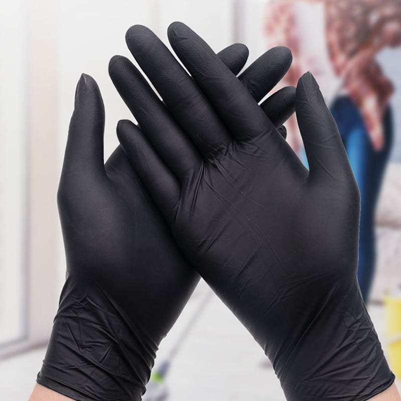 Bastion Nitrile Ultra Soft Black Disposable Gloves 100pcs - XL - EXP 09/23