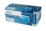Ultra Health Surgical Face Mask Level 2 Blue Earloops - 50pk (TGA Approved)