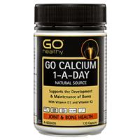 GO Healthy Calcium 1-A-Day Natural Source 120 Caps
