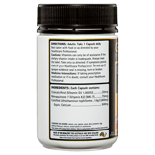 GO Healthy Calcium 1-A-Day Natural Source 60 Caps