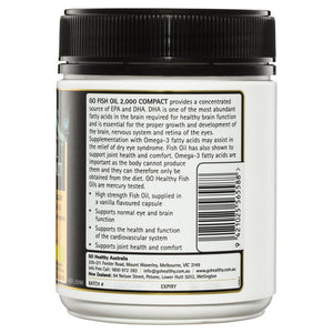 GO Healthy Fish Oil 2000mg Compact Odourless 230 SoftGel Caps