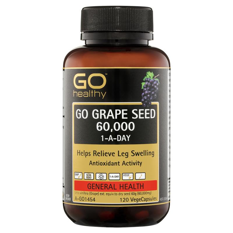 GO Healthy Grape Seed 60,000mg 120 VegeCaps