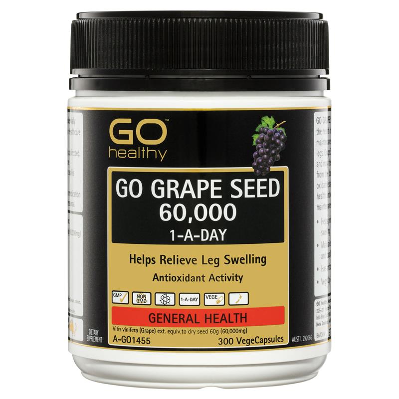 GO Healthy Grape Seed 60,000mg 300 VegeCaps