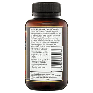 GO Healthy CoQ10 300mg + Vitamin D3 1000IU 90 Capsules