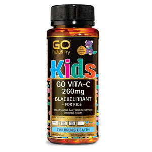 GO Healthy Vita-C 260mg Blackcurrant - For Kids 60 Chewable Tab