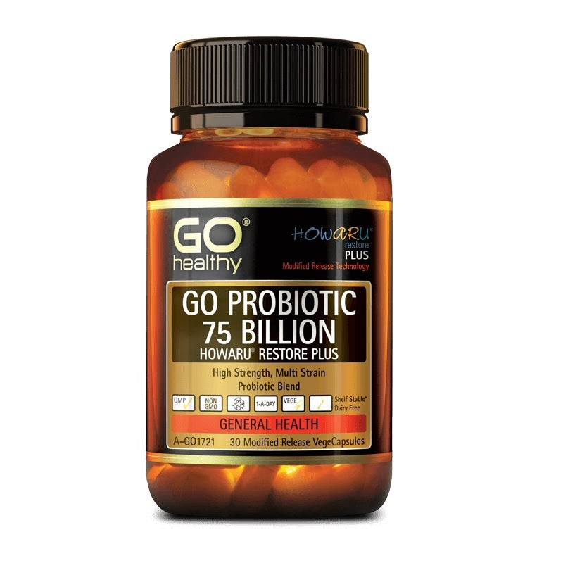 GO Healthy Probiotic 75 Billion 30 Vegecaps