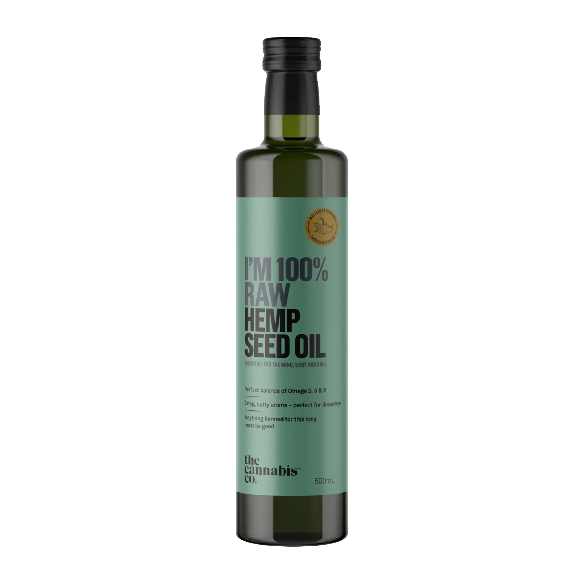 100% Raw Hemp Seed Oil - 500ml