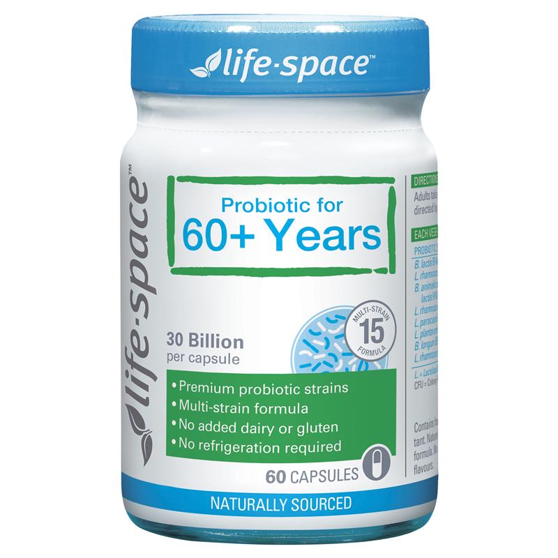 Life Space Probiotic For 60+ Years 60 Caps