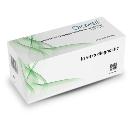 Orawell Covid-19 Rapid Antigen 5pk Saliva Home Test Kit Oral Swab - High Sensitivity