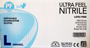 Ultra Feel Nitrile Disposable Gloves 200pcs Latex & Powder Free